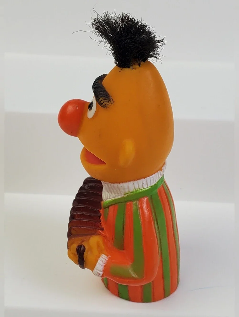 Muppets Inc Vintage 1982 Sesame Street Bert w/ Accordion Finger Puppet - GUC